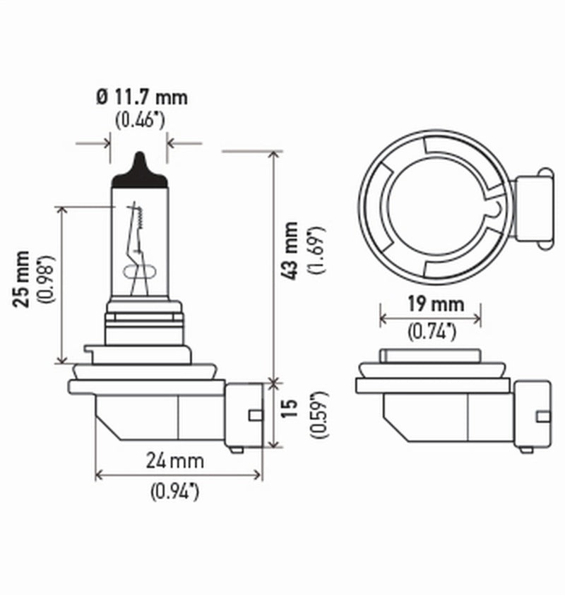 Load image into Gallery viewer, Hella Bulb H8 12V 35W Pgj191 T4 Sb
