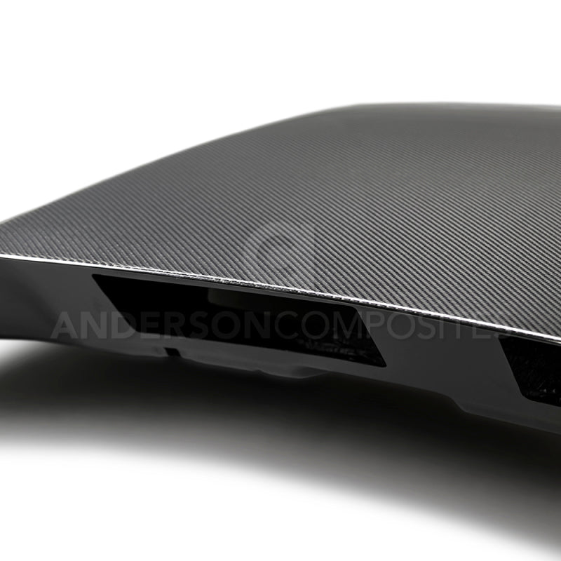 Load image into Gallery viewer, Anderson Composites 2018 Ford Mustang Double Sided Type-CJ 4in Carbon Fiber Cowl Hood
