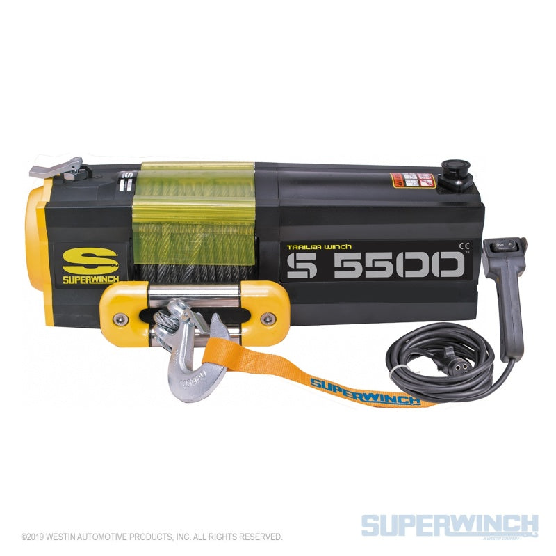 Load image into Gallery viewer, Superwinch 5500 LBS 12V DC 7/32in x 60ft Steel Rope S5500 Winch
