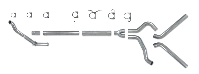 Load image into Gallery viewer, Diamond Eye KIT 4in Turbo Back MFLR RPLCMENT PIPE DUAL ALUM94-97 5 7 3L F250/F350 PWRSTROKE NFS

