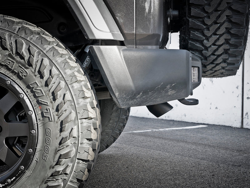 Load image into Gallery viewer, aFe MACH Force-Xp Axle-Back Hi-Tuck Exhaust System w/Black Tip 18-19 Jeep Wrangler (JL) V6 3.6L
