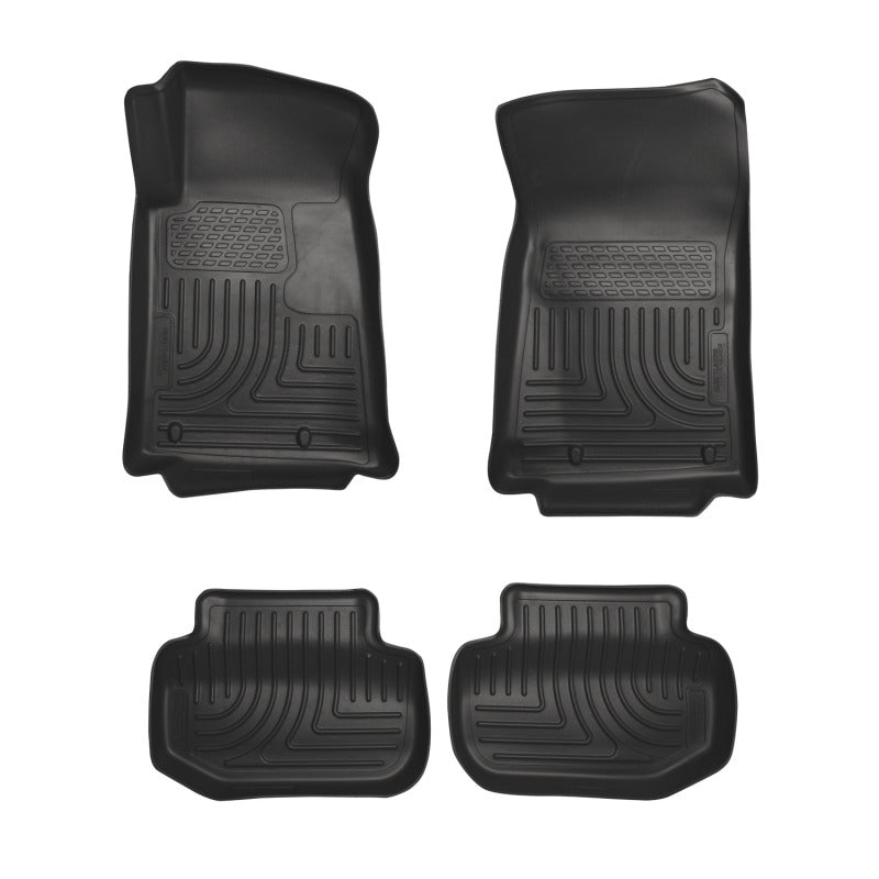 Load image into Gallery viewer, Husky Liners 10-12 Chevrolet Camaro WeatherBeater Combo Black Floor Liners
