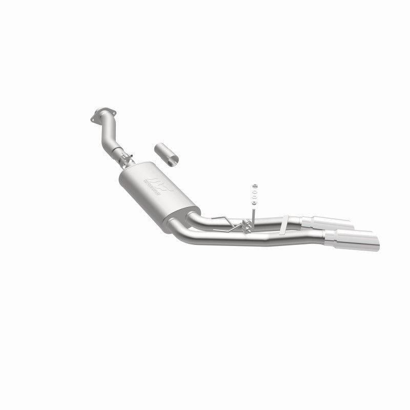 Load image into Gallery viewer, MagnaFlow 11-13 Ford F-150 Pickup Dual Same Side Before P/S Rear Tire Stainless CatBack Perf Exhaust
