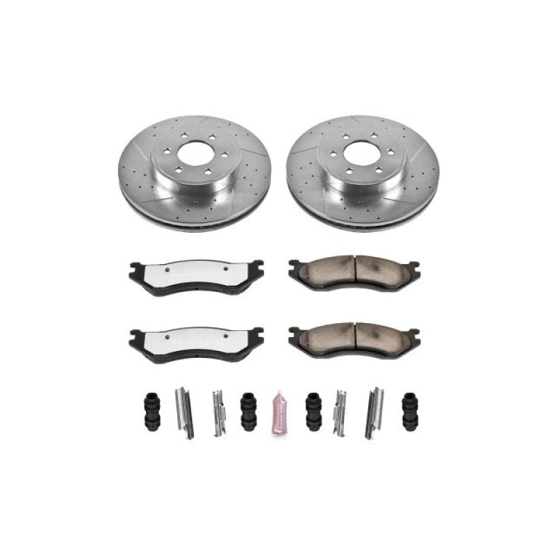 Load image into Gallery viewer, Power Stop 2003 Dodge Durango Front Z36 Truck &amp; Tow Brake Kit
