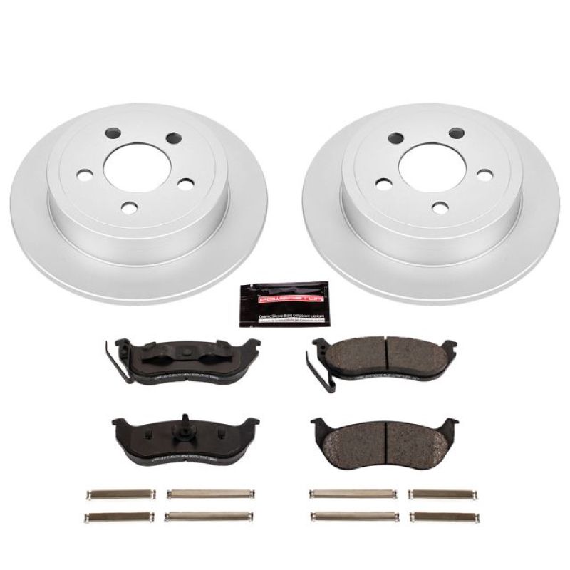 Load image into Gallery viewer, Power Stop 03-07 Jeep Liberty Rear Z17 Evolution Geomet Coated Brake Kit
