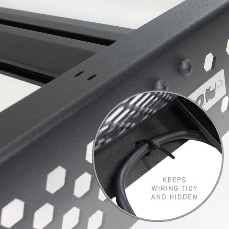 Load image into Gallery viewer, Go Rhino 16-23 Toyota Tacoma DC Ceros Low Profile Roof Rack - Tex. Blk
