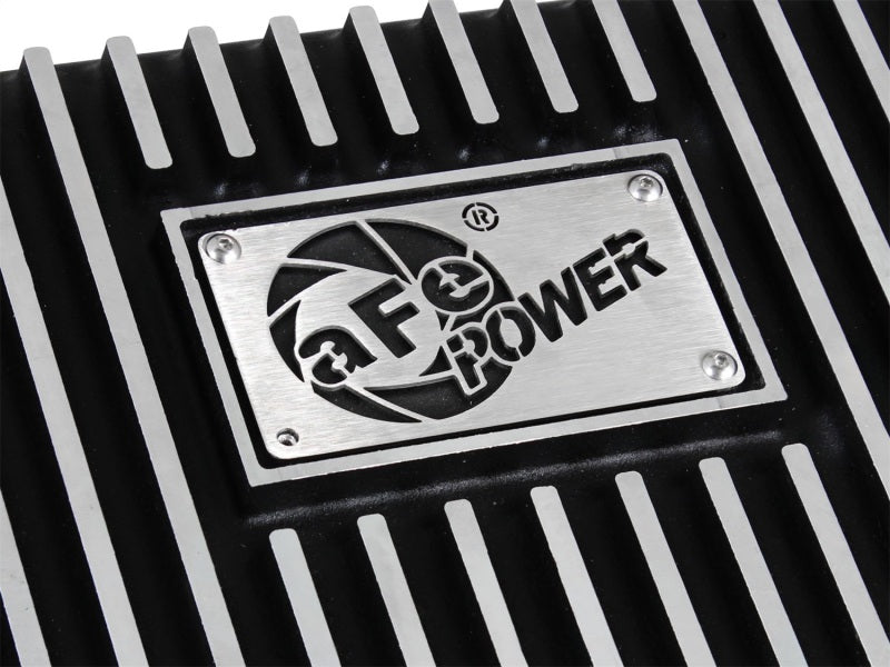 Load image into Gallery viewer, aFe Transmission Pan (Black); Ford Trucks 94-08 AODE
