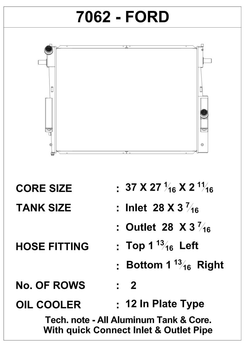 Load image into Gallery viewer, CSF 08-10 6.4L Ford Super Duty Diesel Heavy Duty Radiator
