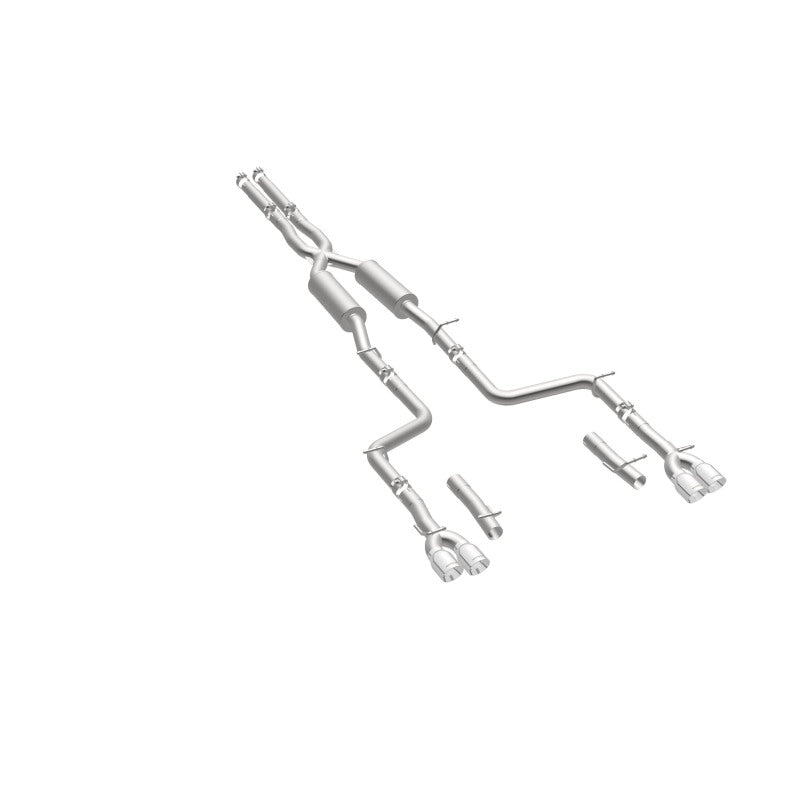 Load image into Gallery viewer, MagnaFlow Cat-Back, SS, 2.5in, Quad Split Rear 3.5in Tip 2015 Dodge Challenger 3.6L V6
