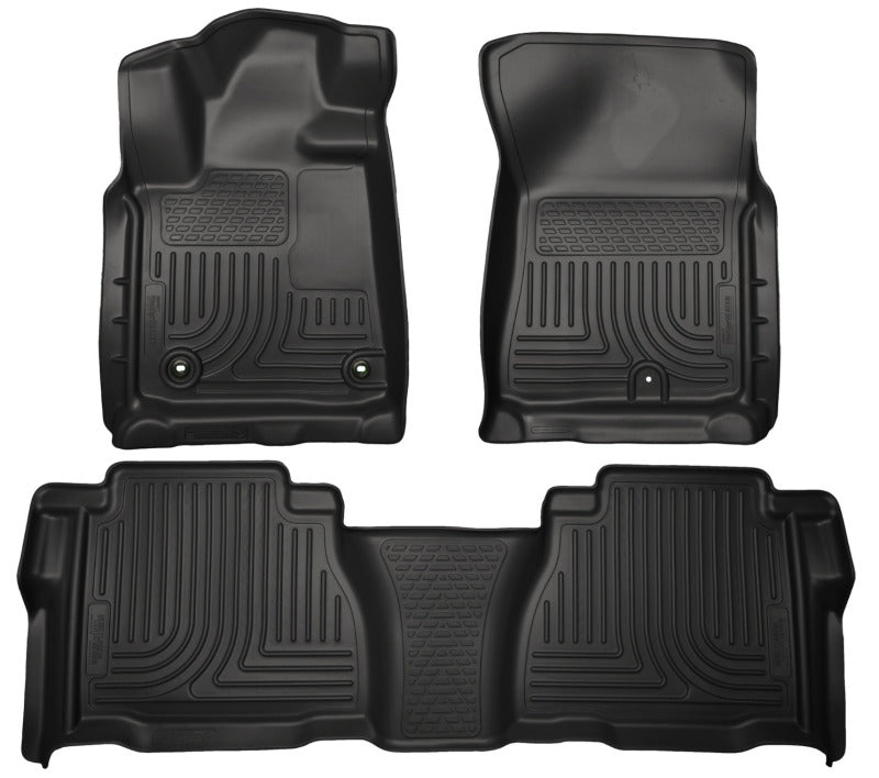 Load image into Gallery viewer, Husky Liners 12-13 Toyota Tundra Weatherbeater Black Front &amp; 2nd Seat Floor Liners

