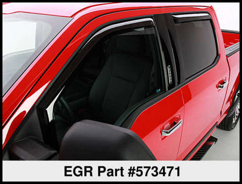 Load image into Gallery viewer, EGR 15+ Ford F150 Super Cab In-Channel Window Visors - Set of 4 (573471)
