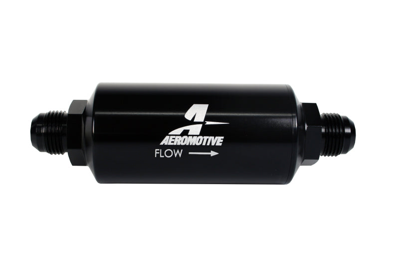 Load image into Gallery viewer, Aeromotive In-Line Filter - (AN -10 Male) 10 Micron Fabric Element Bright Dip Black Finish
