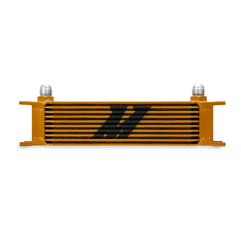 Load image into Gallery viewer, Mishimoto Universal 10 Row Oil Cooler - Gold
