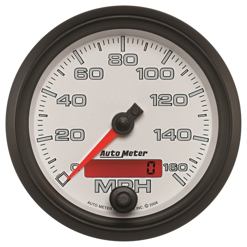 Load image into Gallery viewer, Autometer Pro-Cycle Gauge Speedometer 3 3/8in 160Mph Elec. Programmable White
