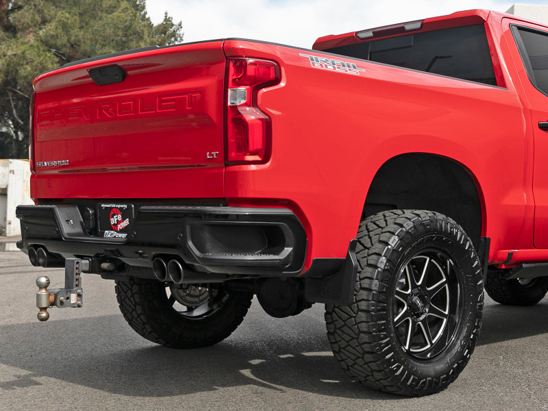 Load image into Gallery viewer, aFe Vulcan Series 3in 304 SS Exhaust Cat-Back w/ Black Tips 2019 GM Silverado/Sierra 1500 V8-5.3L
