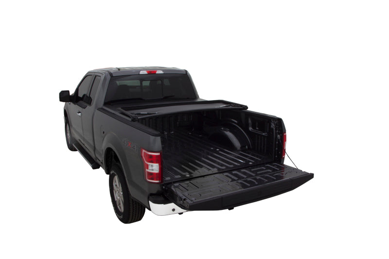 Load image into Gallery viewer, Lund 07-13 Chevy Silverado 1500 (8ft. Bed) Genesis Tri-Fold Tonneau Cover - Black
