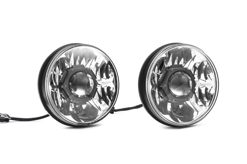 Load image into Gallery viewer, KC HiLiTES 07-18 Jeep JK (Not for Rubicon/Sahara) 7in. Gravity LED Pro DOT Headlight (Pair Pack Sys)
