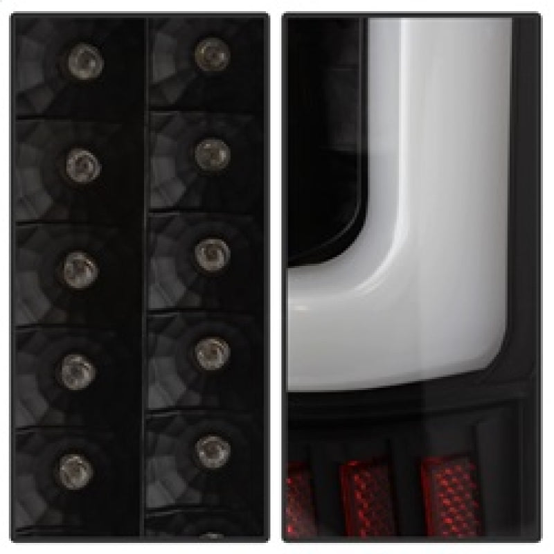 Load image into Gallery viewer, xTune 04-15 Nissan Titan Light Bar LED Tail Lights - Black (ALT-ON-NTI04-LBLED-BK)

