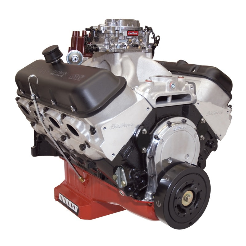 Load image into Gallery viewer, Edelbrock Crate Engine Edelbrock/Pat Musi 555 RPM XT BBC 675 HP Stock Exhaust Port Location
