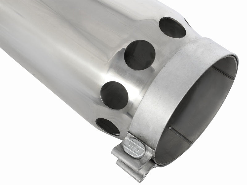 Load image into Gallery viewer, aFe MACHForce XP Cat-Back SS-304 5in Intercooled Exh Tip 5in In x 6in Outx16inL Bolt-On Right (Pol)
