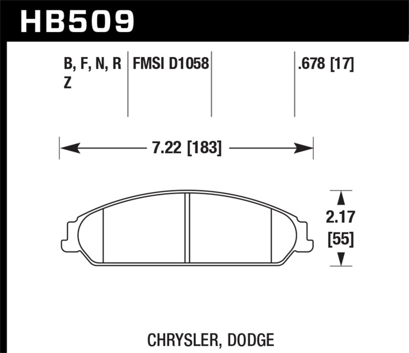 Load image into Gallery viewer, Hawk 2013-2014 Chrysler 200 (w/XR1 Brakes) HPS 5.0 Front Brake Pads
