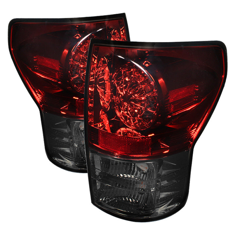 Load image into Gallery viewer, Spyder Toyota Tundra 07-13 LED Tail lights Red Smoke ALT-YD-TTU07-LED-RS

