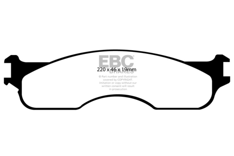 Load image into Gallery viewer, EBC 04 Dodge Ram SRT-10 8.3 Yellowstuff Front Brake Pads
