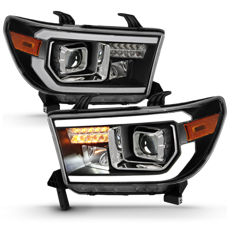 Load image into Gallery viewer, ANZO 2007-2014 Toyota Tundra Projector Light Bar H.L Black Amber(Led High Beam) (Halogen Version)
