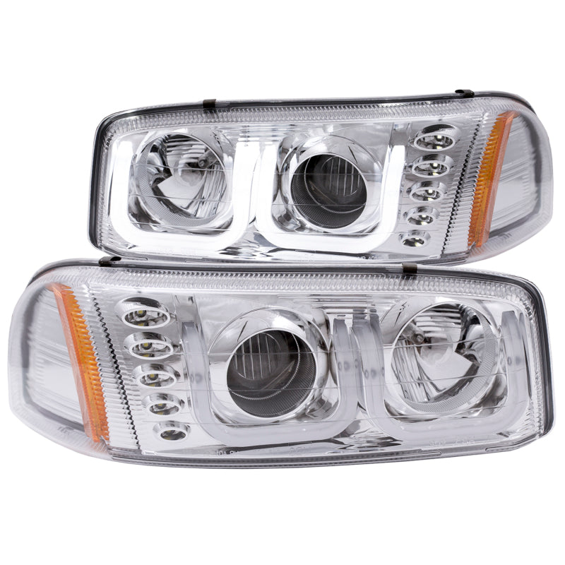 Load image into Gallery viewer, ANZO 1999-2006 Gmc Sierra 1500 Projector Headlights w/ U-Bar Chrome
