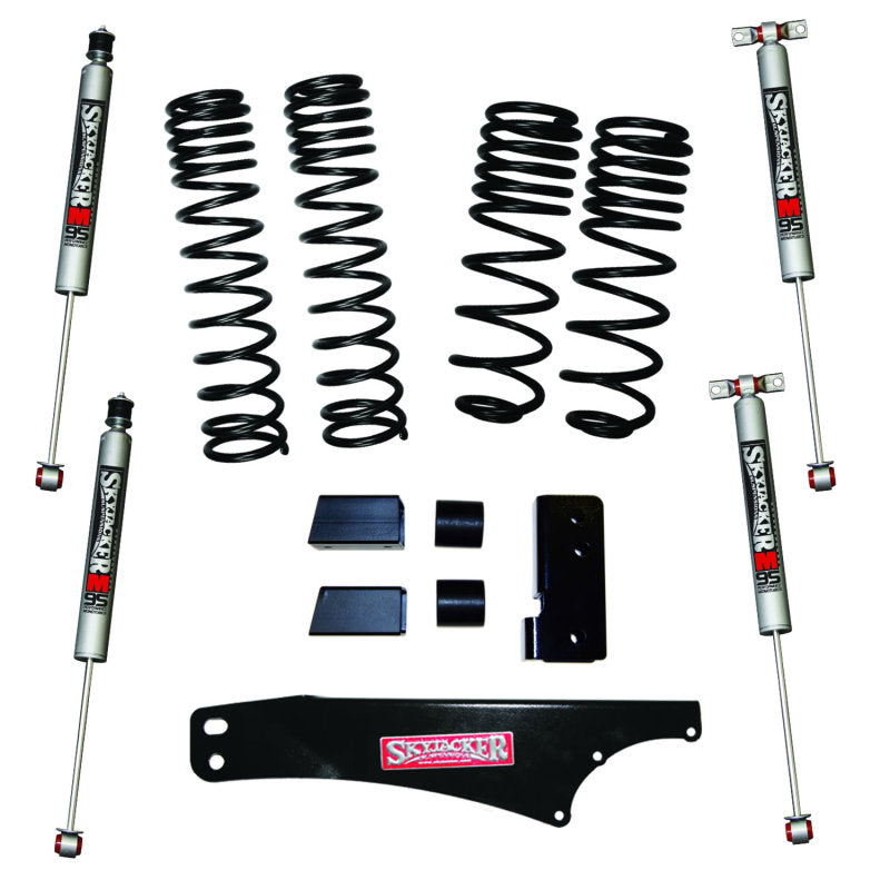 Load image into Gallery viewer, Skyjacker 2007-2018 Jeep Wrangler JK 4 Door 4WD Long Travel 2in-2.5in Lift Kit w/M95 Monotube Shocks
