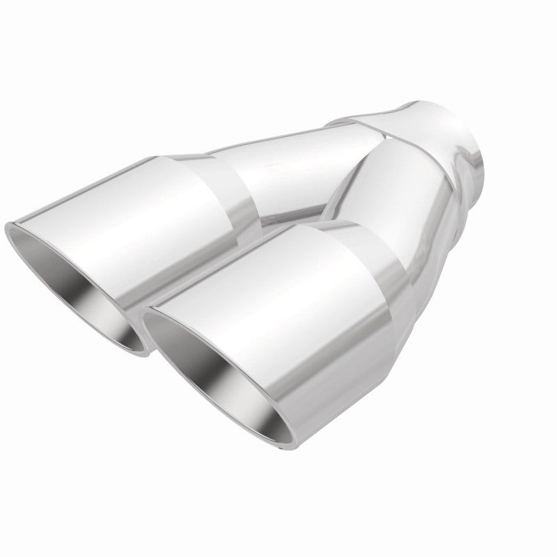Load image into Gallery viewer, MagnaFlow Double Wall 3in Dual Round Polished Tip 2.25in Inlet
