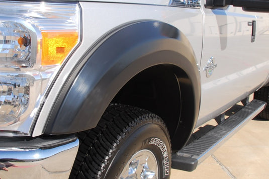 Lund 11-16 Ford F-250 Ex-Extrawide Style Smooth Elite Series Fender Flares - Black (2 Pc.)