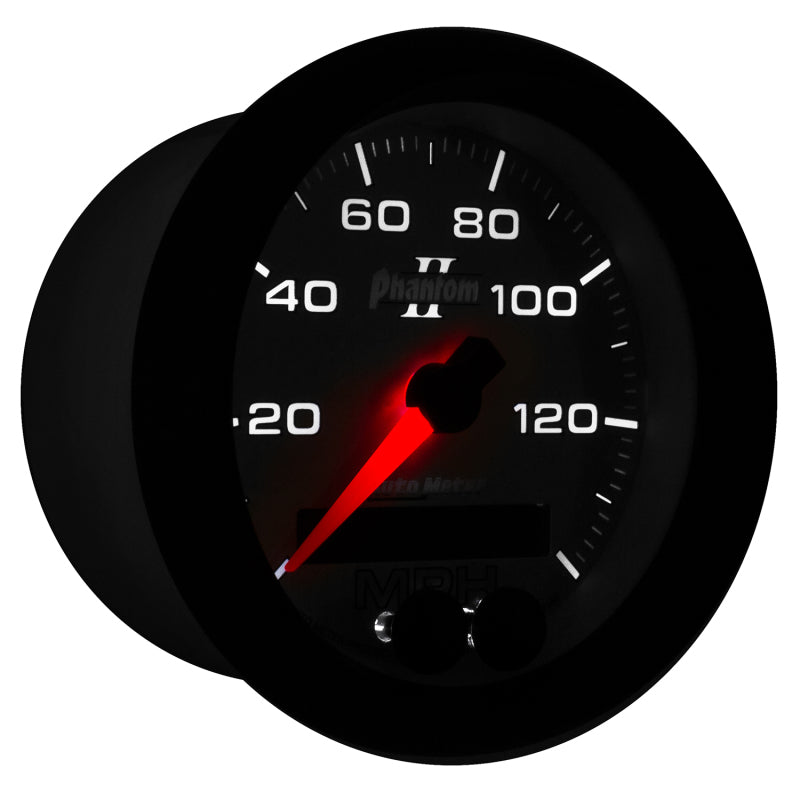 Load image into Gallery viewer, Autometer Phantom II 3-3/8in 0-140MPH In-Dash Electronic GPS Programmable Speedometer
