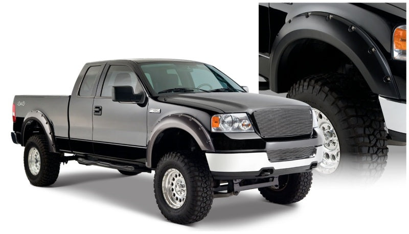 Load image into Gallery viewer, Bushwacker 04-08 Ford F-150 Styleside Pocket Style Flares 4pc 66.0/78.0/96.0in Bed - Black
