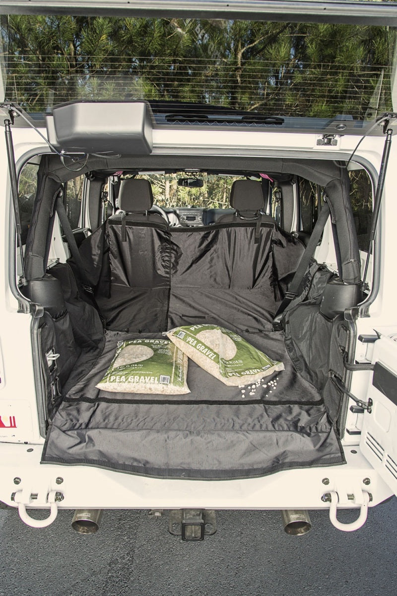 Load image into Gallery viewer, Rugged Ridge C3 Cargo Cover W/O Subwoofer 07-18 Jeep Wrangler JKU 4 Door

