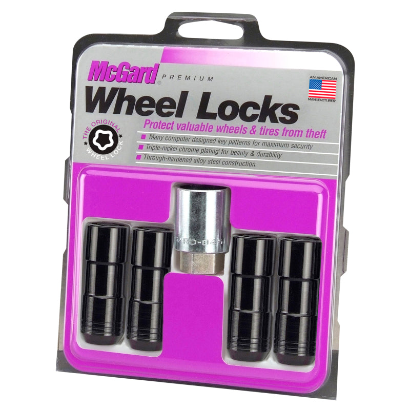 Load image into Gallery viewer, McGard Wheel Lock Nut Set - 4pk. (Cone Seat Duplex) 9/16-18 / 7/8 Hex / 2.5in. Length - Black
