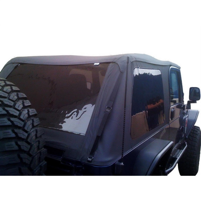 Load image into Gallery viewer, Rampage 2004-2006 Jeep Wrangler(TJ) LJ Unlimited Frameless Soft Top Kit - Black Diamond
