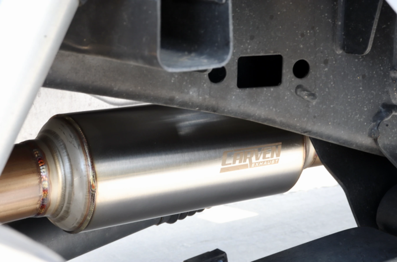 Load image into Gallery viewer, Carven 15-20 Ford F-150 Ecoboost Competitor Series Cat-Back w/TR-Series Muf. &amp; 4in Tip-Black

