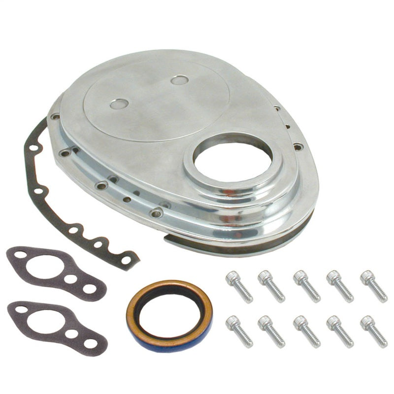 Load image into Gallery viewer, Spectre SB Chevrolet Timing Chain Cover - Polished Aluminum
