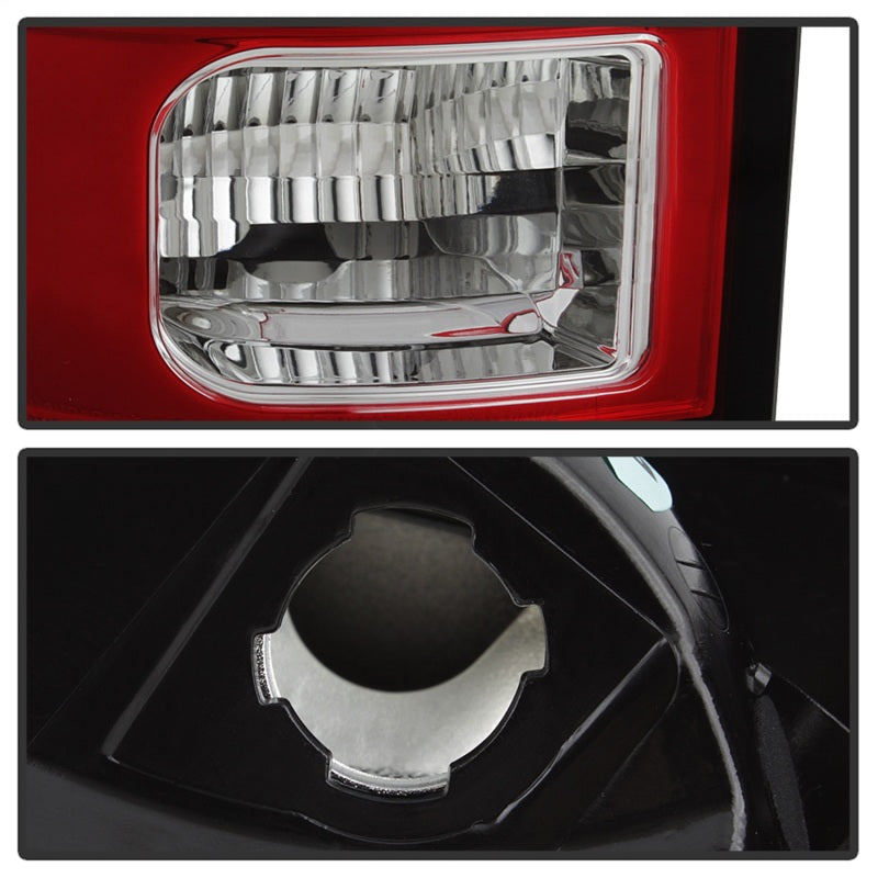 Load image into Gallery viewer, Spyder 13-14 Dodge Ram 1500 LED Tail Lights - Red Clear ALT-YD-DRAM13V2-LED-RC
