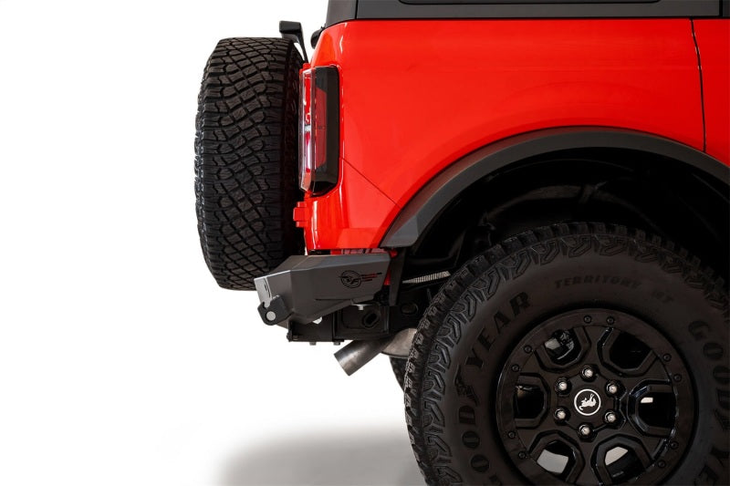 Load image into Gallery viewer, Addictive Desert Designs 2021+ Ford Bronco Rock Fighter Rear Bumper - Hammer Black
