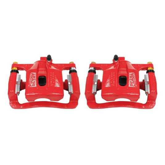 Power Stop 06-10 Hummer H3 Rear Red Calipers w/Brackets - Pair