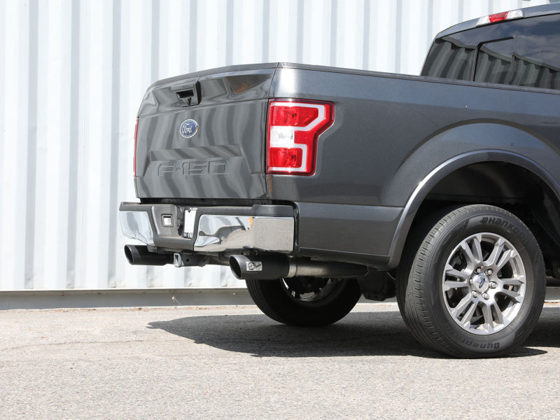 Load image into Gallery viewer, aFe Vulcan Series 3in 304SS Cat-Back w/ Black Tips 15-20 Ford F-150 V6 2.7L/35L(tt) / V8 5.0L
