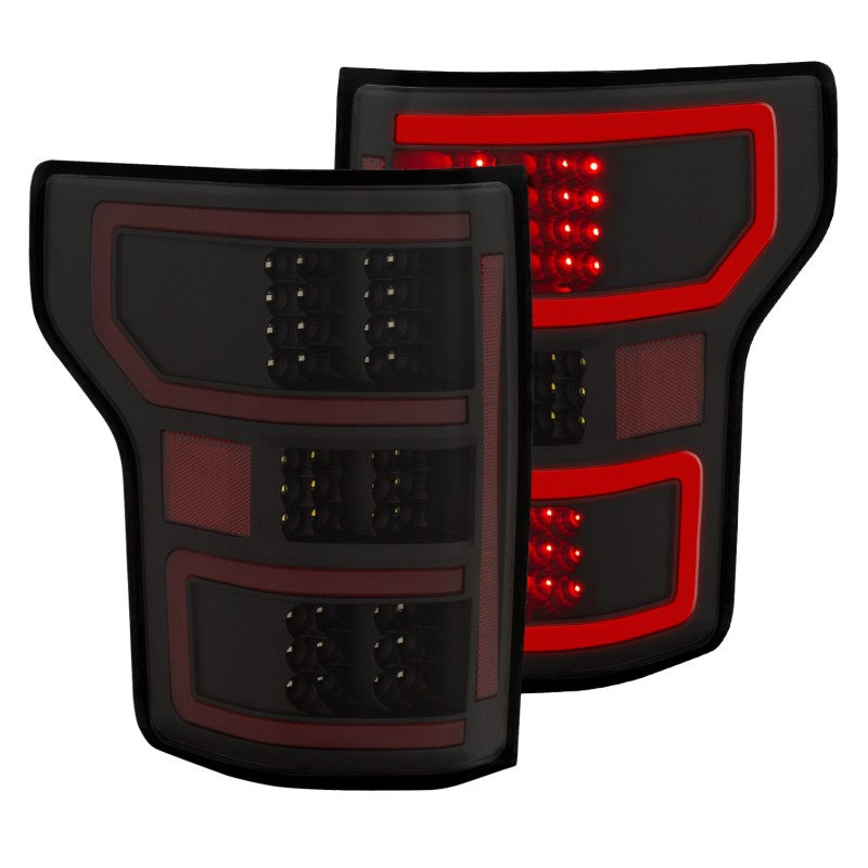 Load image into Gallery viewer, ANZO 18-19 Ford F-150 LED Taillights Black
