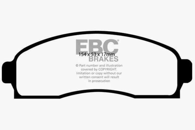 Load image into Gallery viewer, EBC 03-06 Chevrolet Equinox 3.4 Greenstuff Front Brake Pads
