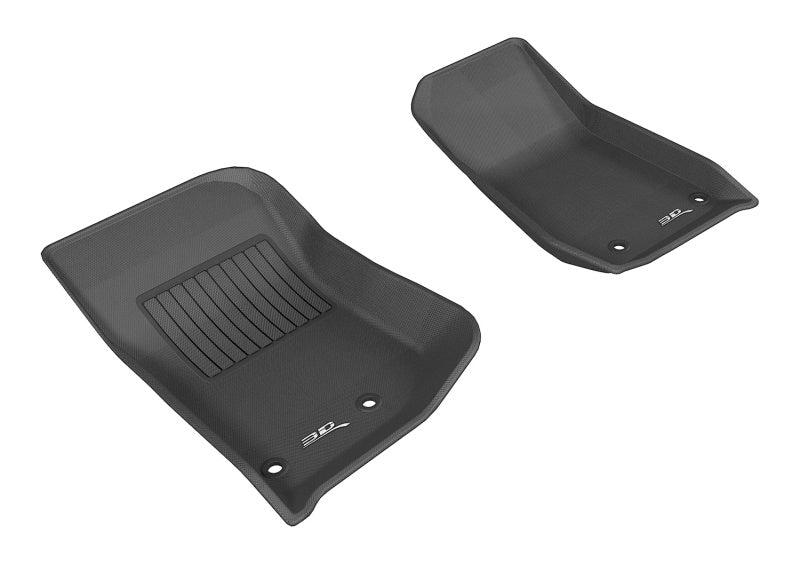 Load image into Gallery viewer, 3D MAXpider 2014-2018 Jeep Wrangler JK 2-Door/Unlimited Kagu 1st Row Floormat - Black
