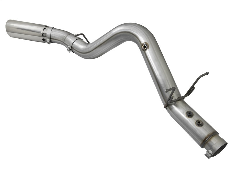 Load image into Gallery viewer, aFe LARGE BORE HD 5in 409-SS DPF-Back Exhaust w/Polished Tip 2017 GM Duramax V8-6.6L (td) L5P

