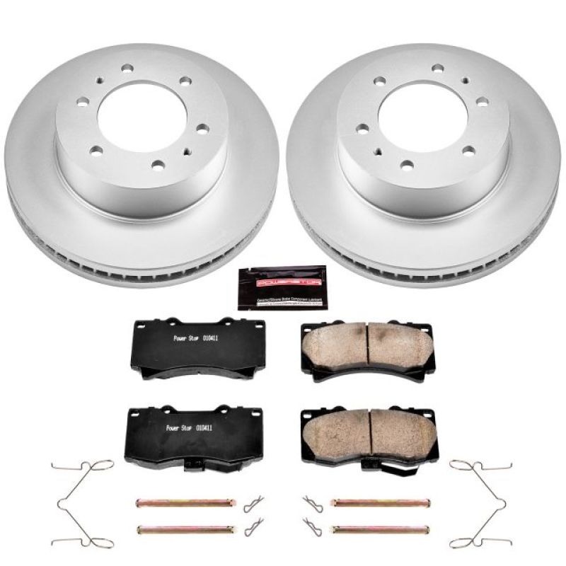 Load image into Gallery viewer, Power Stop 06-10 Hummer H3 Front Z17 Evolution Geomet Coated Brake Kit
