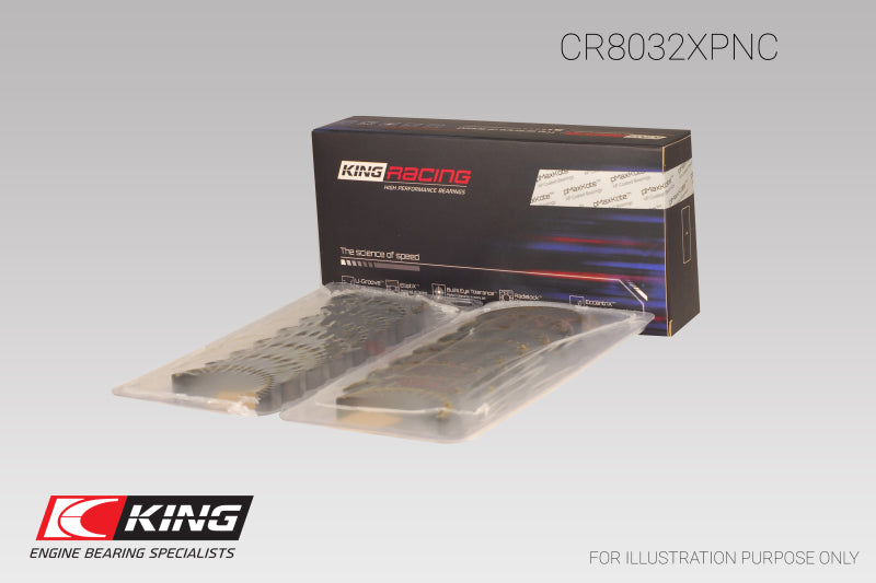 Load image into Gallery viewer, King Engine Bearings Chrysler 345/ 370 16V (Size 0.25) pMaxBlack Coated Connecting Rod Bearing Set
