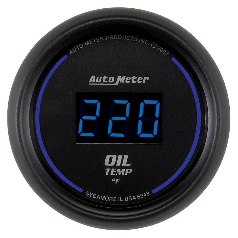 Load image into Gallery viewer, Autometer Cobalt Digital 52.4mm 0-340 deg F Oil Temperature Gauge
